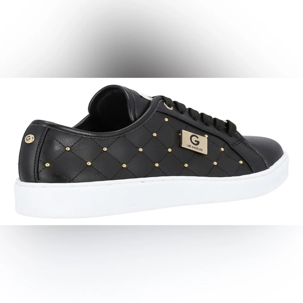 G by Guess Los Angeles Black and Gold Sneakers